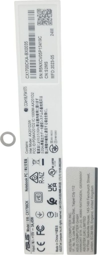 Распродажа Asus 17/celeron n4500 ddr4/8gb ddr4/ssd 128 gb/*інтегрована, продавец Техноскарб