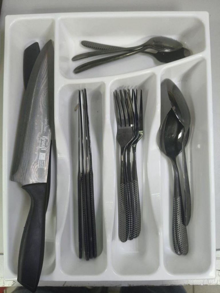 Купити Krauff 7 ножів 4 виделки 3 ложки 4 чайні ложки Б/У