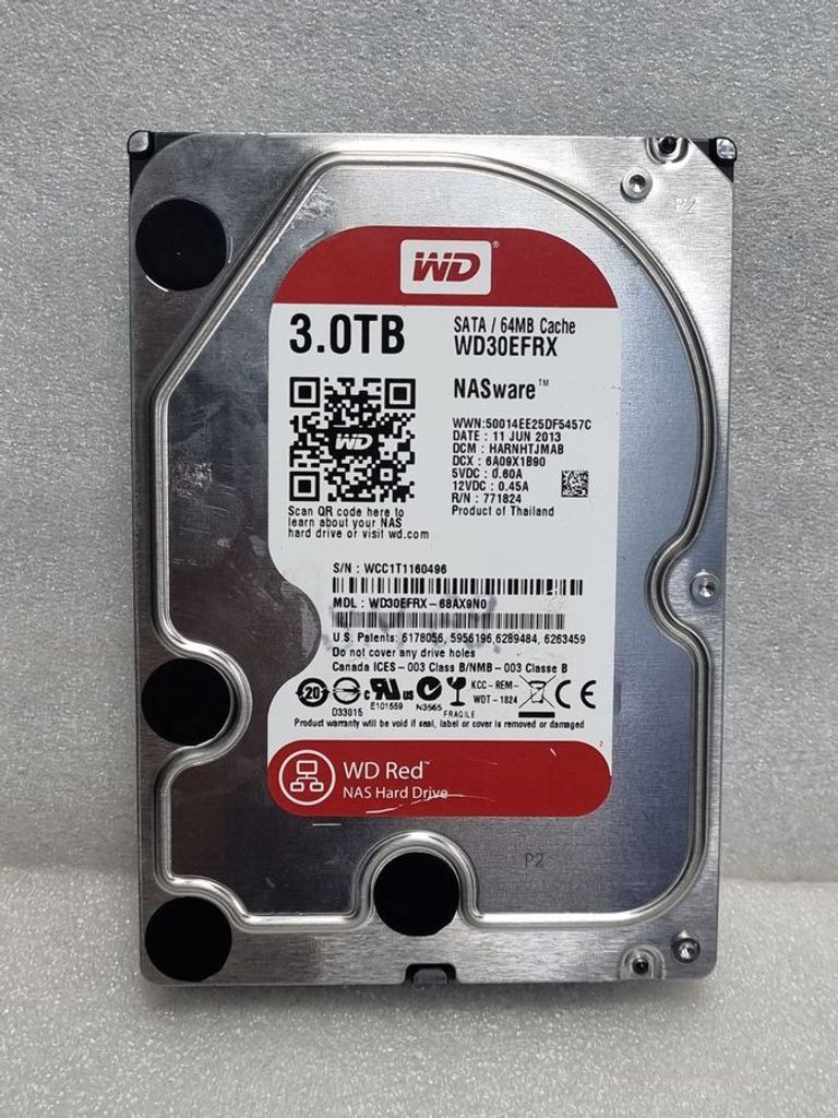 Купить Wd red 3tb wd30efrx Б/У