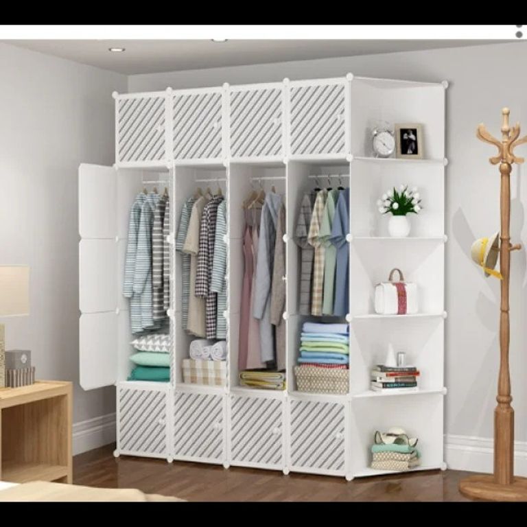 Купити з жалюзі та антресоллю XL: стильна функціональність 181.5*35*181.5cm 15.8 KG білий мармур Б/У