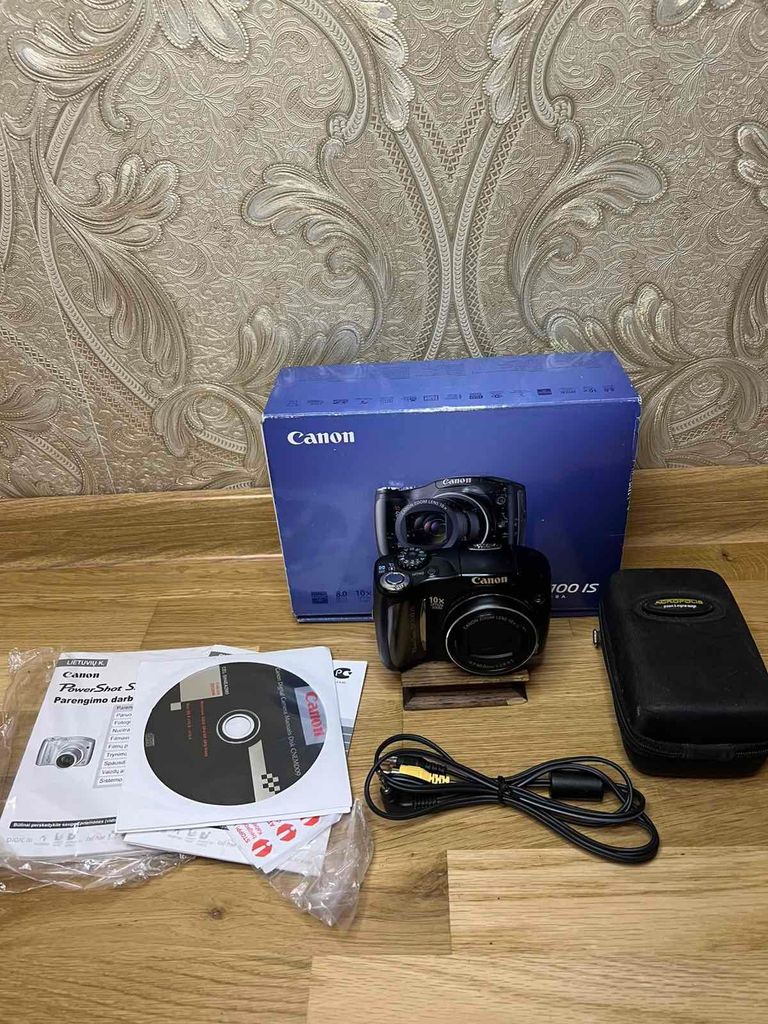 Купить Цифровий фотоапарат Canon PowerShot SX100 IS Black Б/У