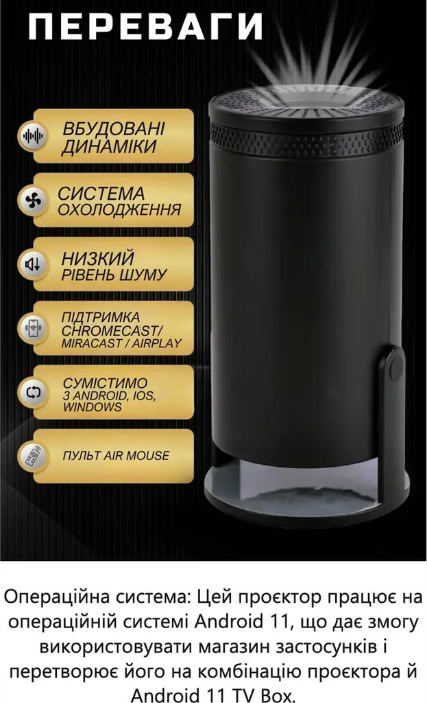 Дешево Projector PR80 4K Ultra HD з WIFI з ломбарду