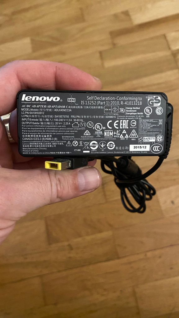 Объявление Зарядное устройство Lenovo Ideapad 20V 65W 3.25A L440,L540,T440,T440P Б/У