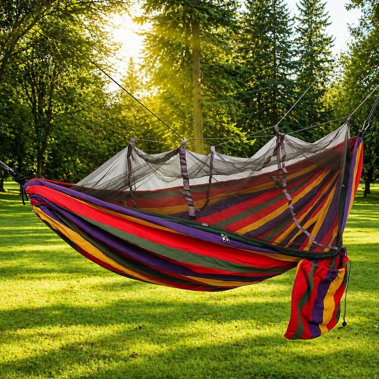 Оголошення Tourist hammock з москітною сіткою та чохлом 235х150 см Б/У