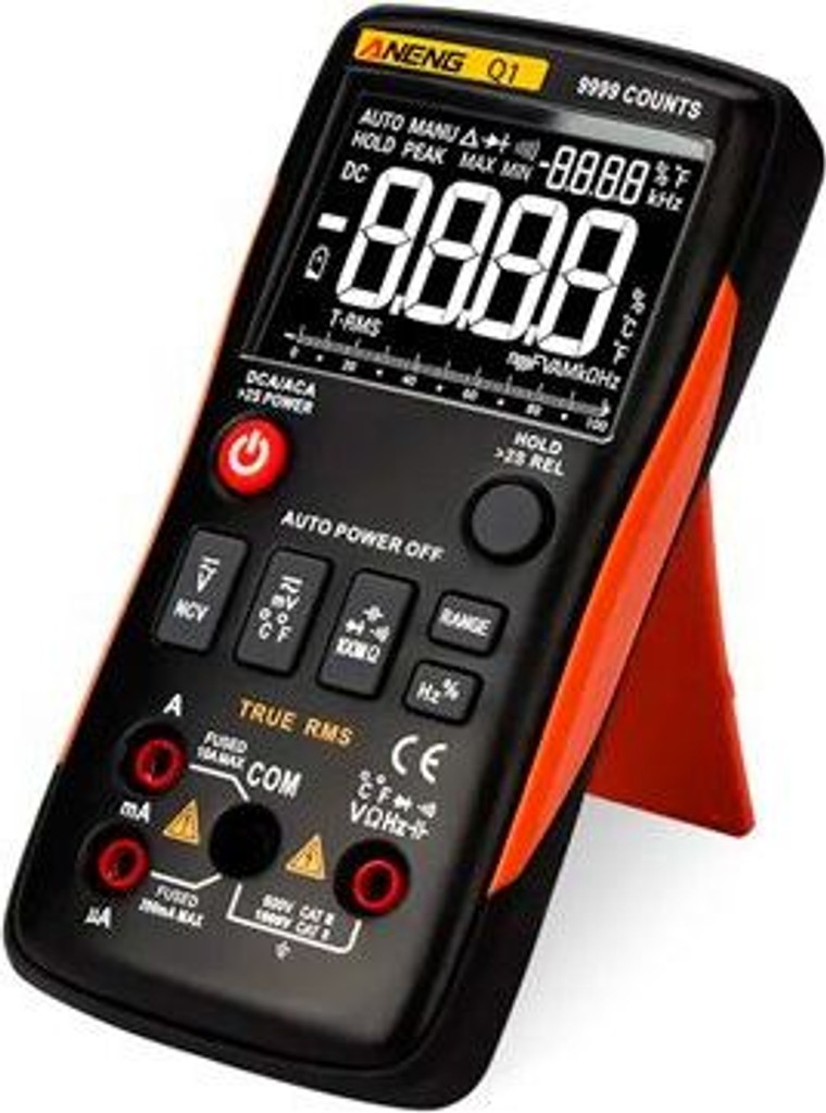 Оголошення ANENG Q1 Pro, автовибір, True RMS, NCV, 9999 відліків Б/У