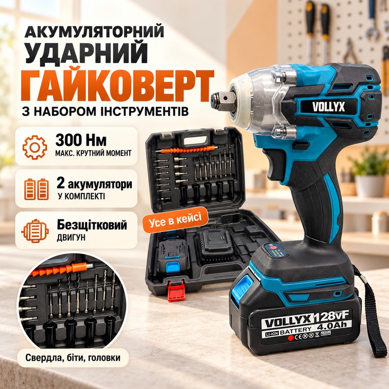 Купити Vollyx з набором інструментів і 2 АКБ Б/У