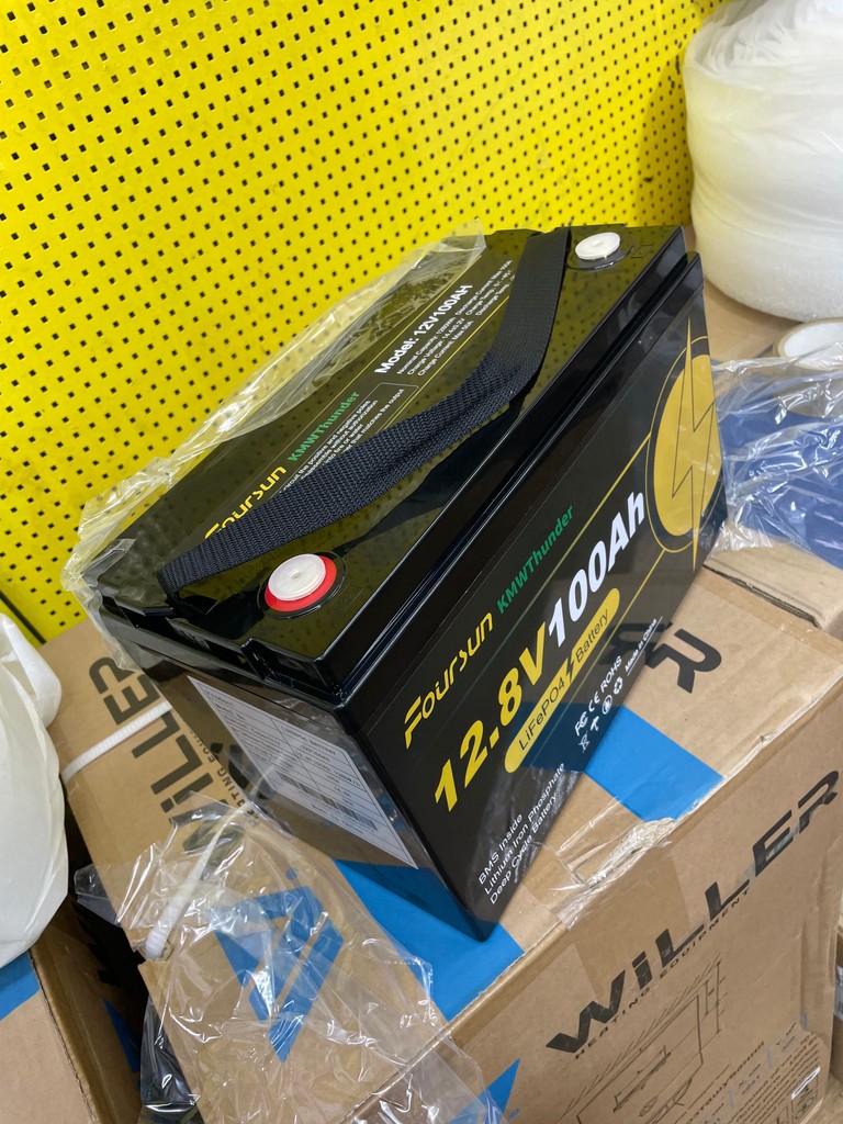 Объявление Foursun 1280Wh, LiFePO4 12V 100Ah, 100A Б/У