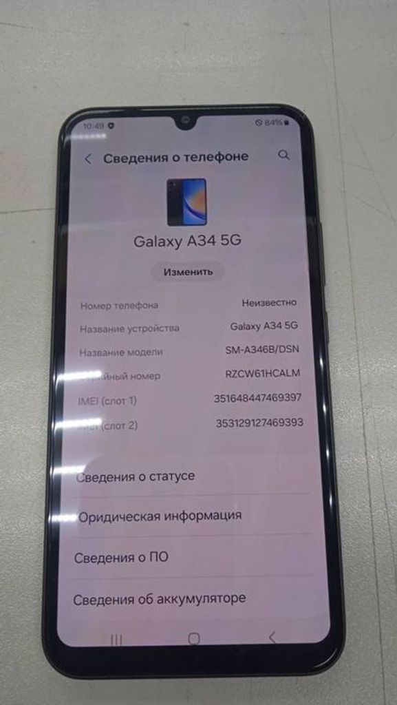 Samsung a346b galaxy a34 5g 6/128gb