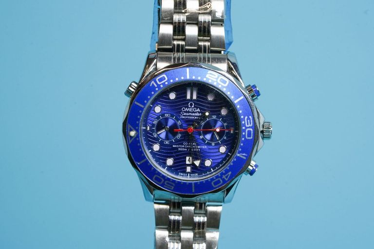 Купити Акція! Чоловічий годинник Omega Seamaster Professional Blue AAA наручний механічний з автопідзаводом. Новий. Б/У