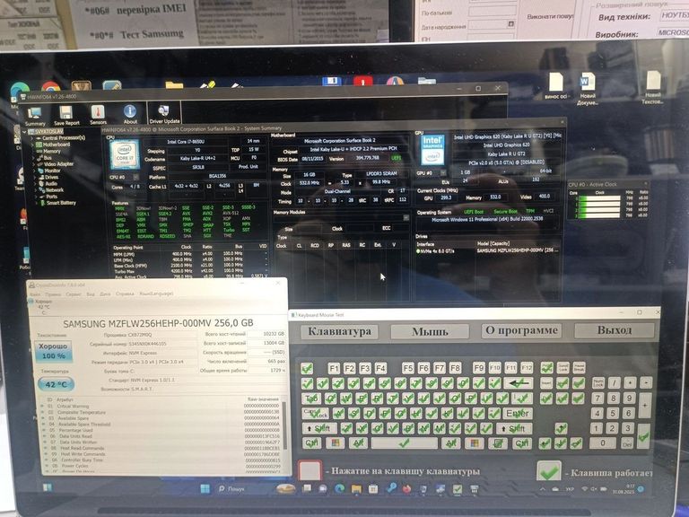 Microsoft 15/core i7 8650u ddr3/16gb ddr3/ssd 256 gb/geforce gtx1060 6gb Код:01-200766023. Изображение 9