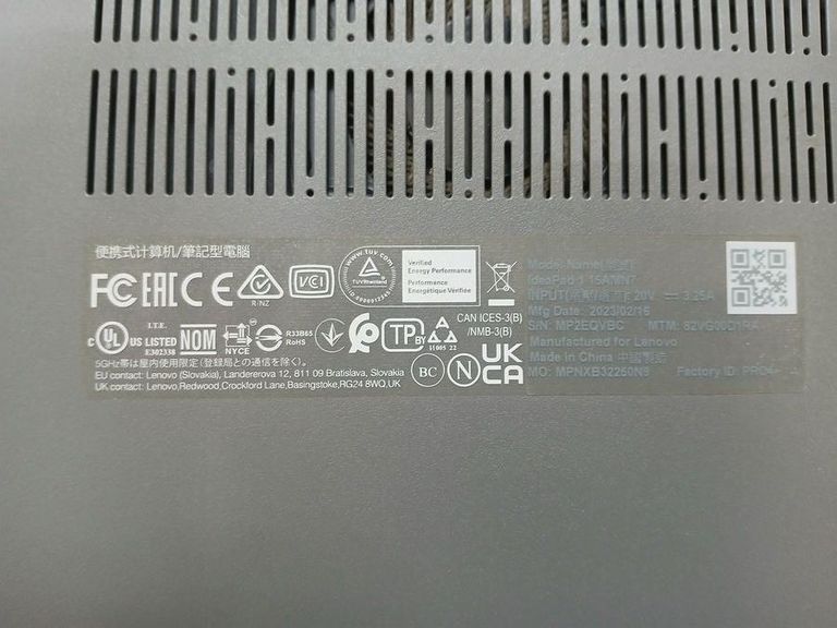 Дешиво Lenovo 15/ryzen 5 7520u ddr5/8gb ddr3/ssd 500 gb/*інтегрована с ломбарда