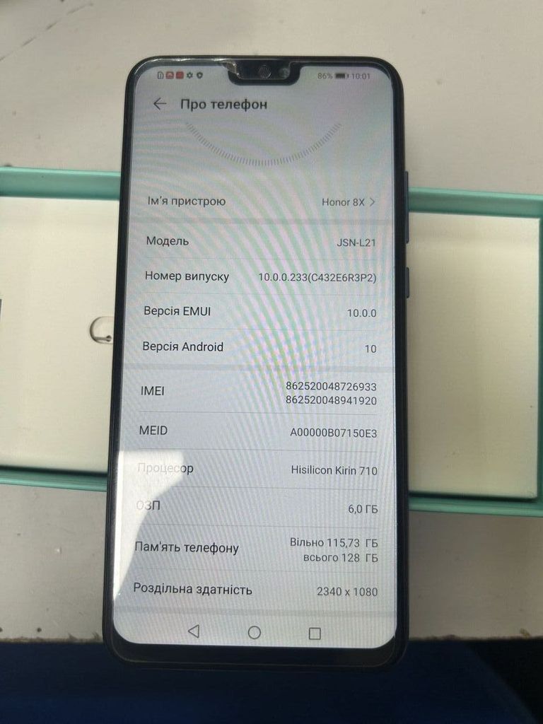 Купить Huawei honor 8x 6/128gb jsn-l21 Б/У