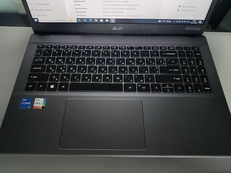 Acer 15/core i5-1235u ddr5/16gb ddr4/hdd *відсутній/ssd 512 gb/*інтегрована Код:01-200814622. Изображение 8