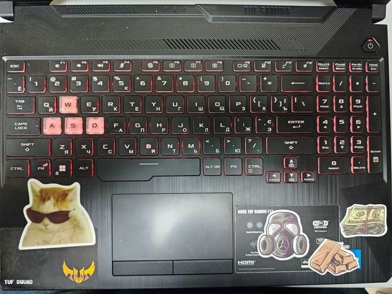 Объявление Asus 15/core i5-11400h ddr4/16gb ddr4/ssd 512 gb/geforce rtx3050 4gb Б/У