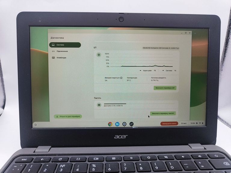 Acer chromebook 311 /екр 11,6 /mediatek kompanio 528 /ram 4gb /ssd 32gb /mediatek integrated graphics Код:01-200876461. Изображение 7