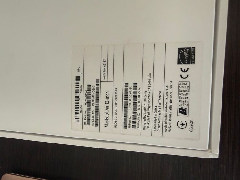 Apple MacBook Air 13" Gold Late 2020 (MGND3, Z12A0006C) Код:null. Зображення 5