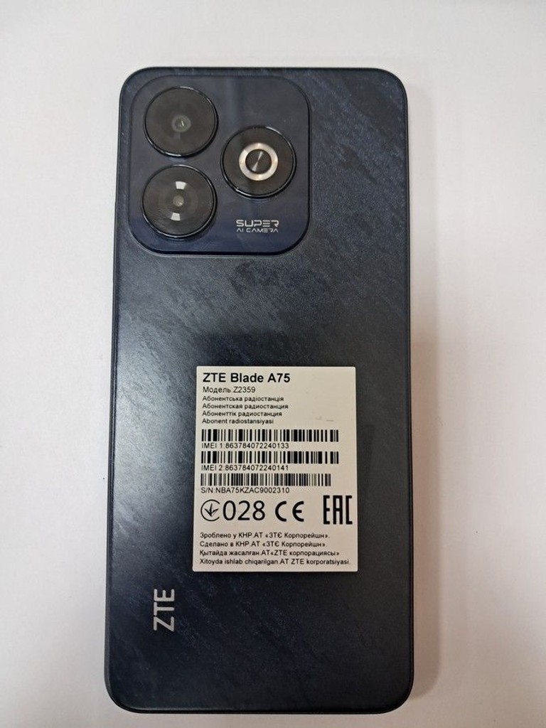 Дешево Zte Blade A75 4/128GB Black з ломбарду