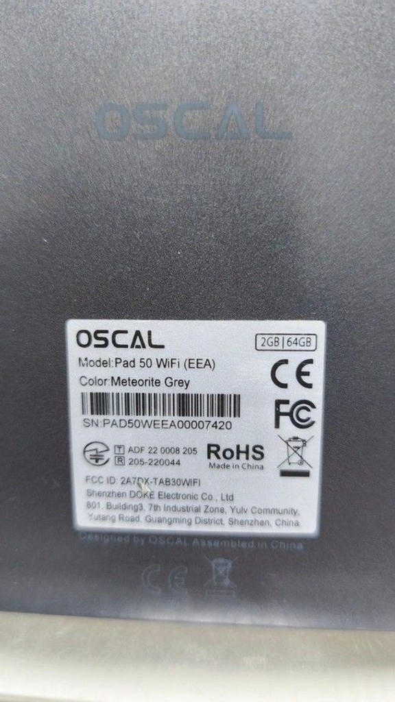 Дешиво Oscal Pad 50 2/64GB Wi-Fi Grey с ломбарда