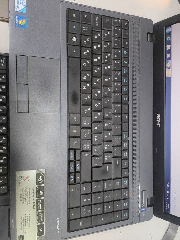 Acer 15/pentium p6200 ddr3/4gb ddr3/hdd 320 gb/ssd *відсутній/*інтегрована Код:01-201041846. Изображение 6