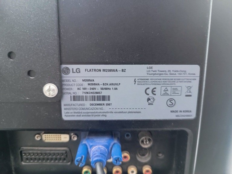 Оголошення Lg m208wa Б/У
