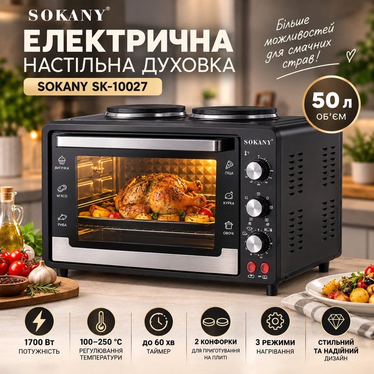 Оголошення Sokany SK-10029 40л 4600 Вт Б/У