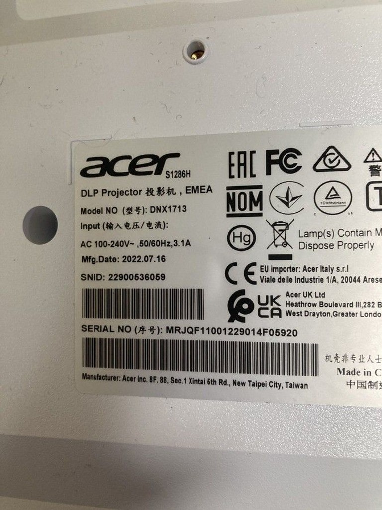 Купить Acer s1286h Б/У