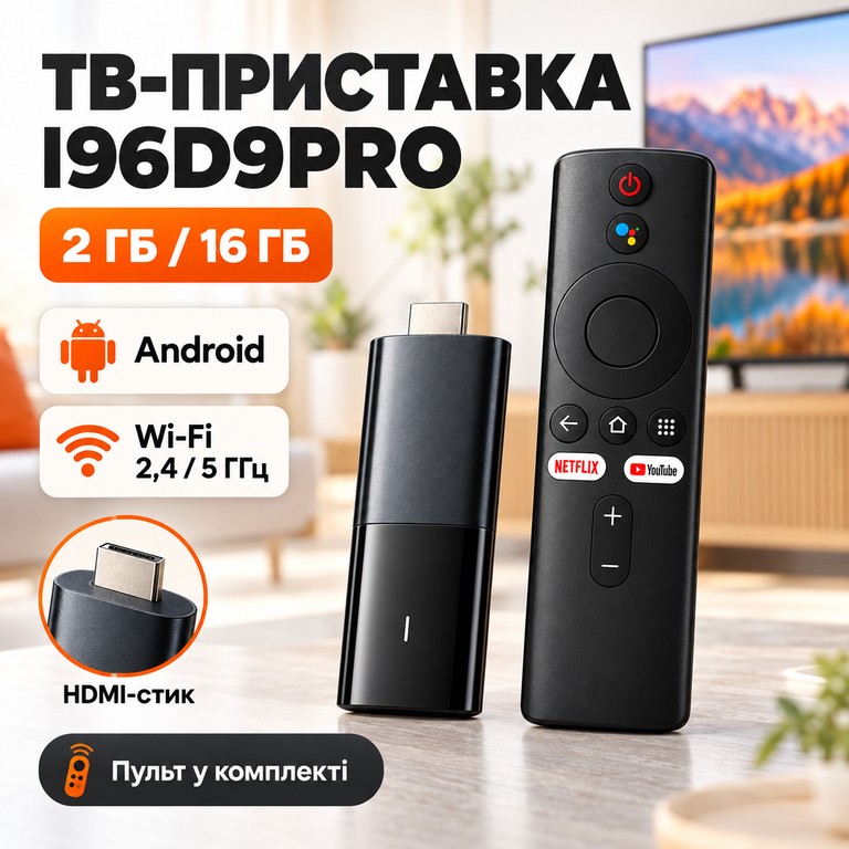 Купити  (I96D9PRO) (Android 14 ОЗУ-2Gb; ПЗУ-16Gb, WIFI:2.4G+5G) Б/У