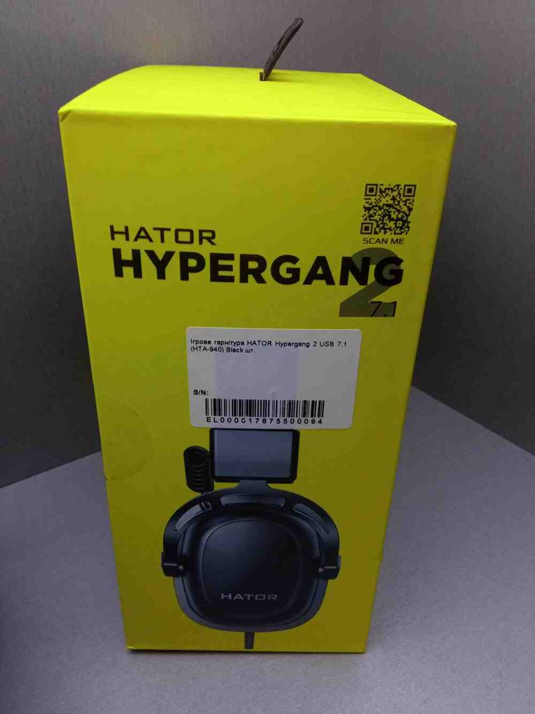 Оголошення Hator Hypergang 2 USB 7.1 Black (HTA-940) Б/У