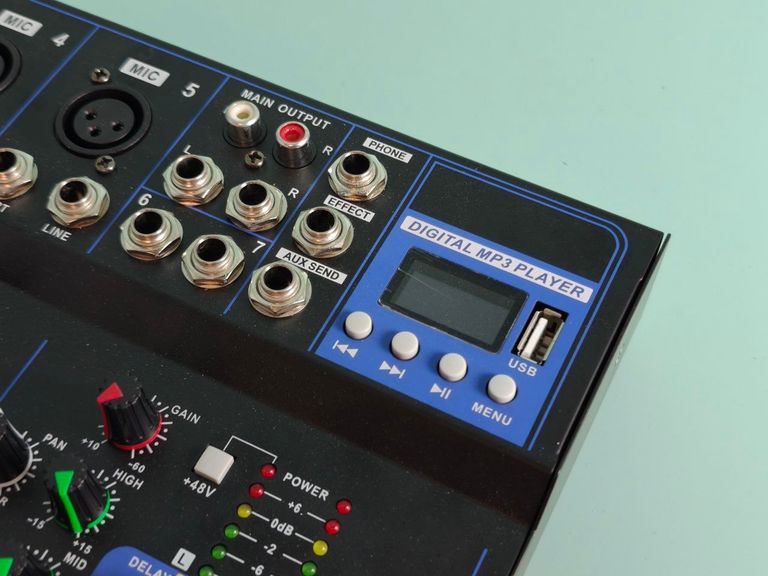 Недорого Новий! Мікшер, dj пульт. Professional. 7 канальний. Код:null. Изображение 9