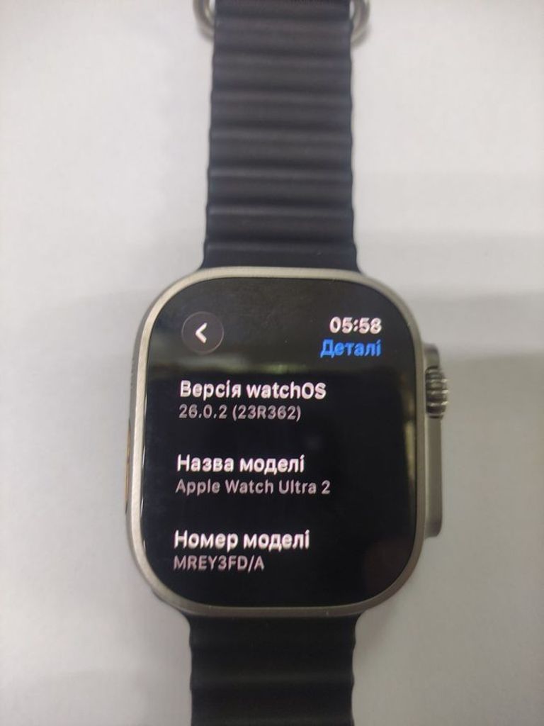 Купити Apple watch ultra 2 gps + cellular 49mm natural titanium case w. navy ocean Б/У