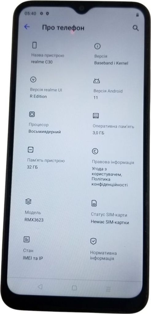 Оголошення Realme c30 3/32gb Б/У