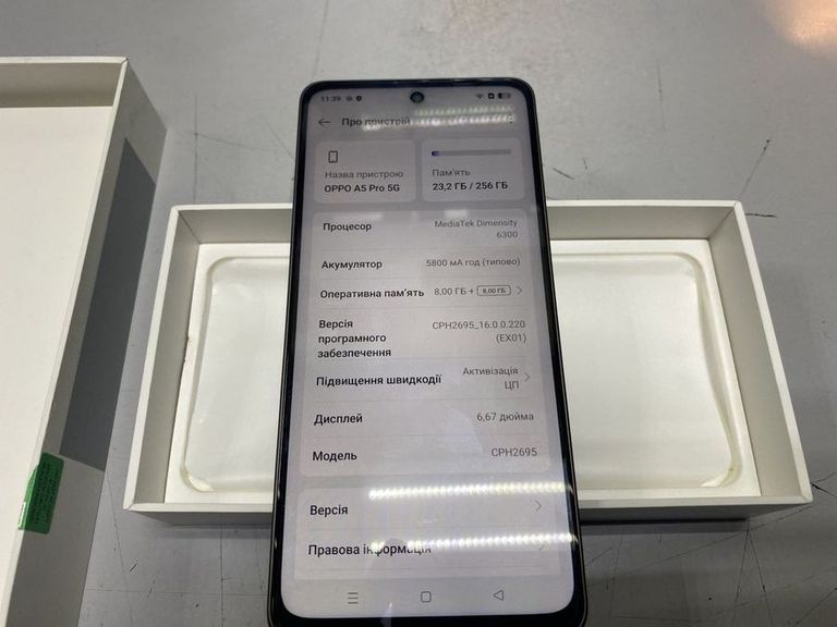 Купить Oppo a5 pro 5g 8/256gb Б/У