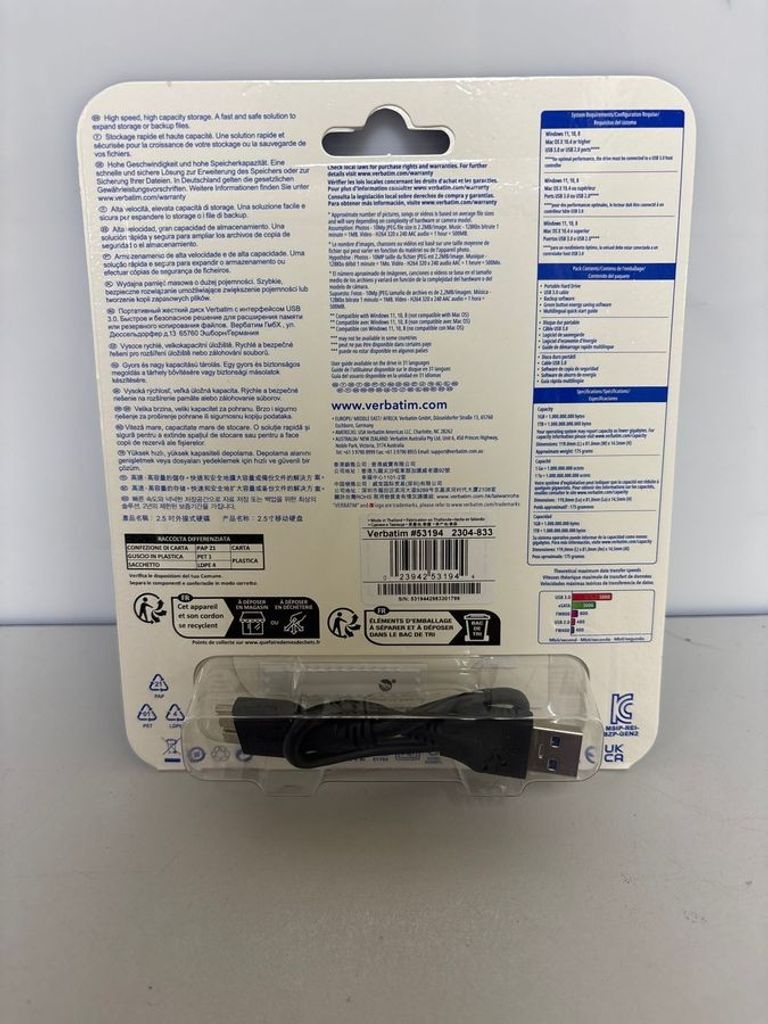 Объявление Verbatim Store 'n' Go USB 3.0 53194 Б/У