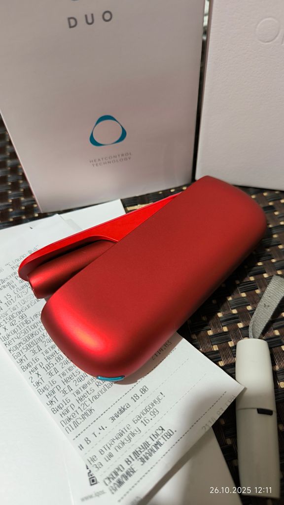 Купити IQOS ORIGINALS DUO Червоний (DK002957.00) Б/У