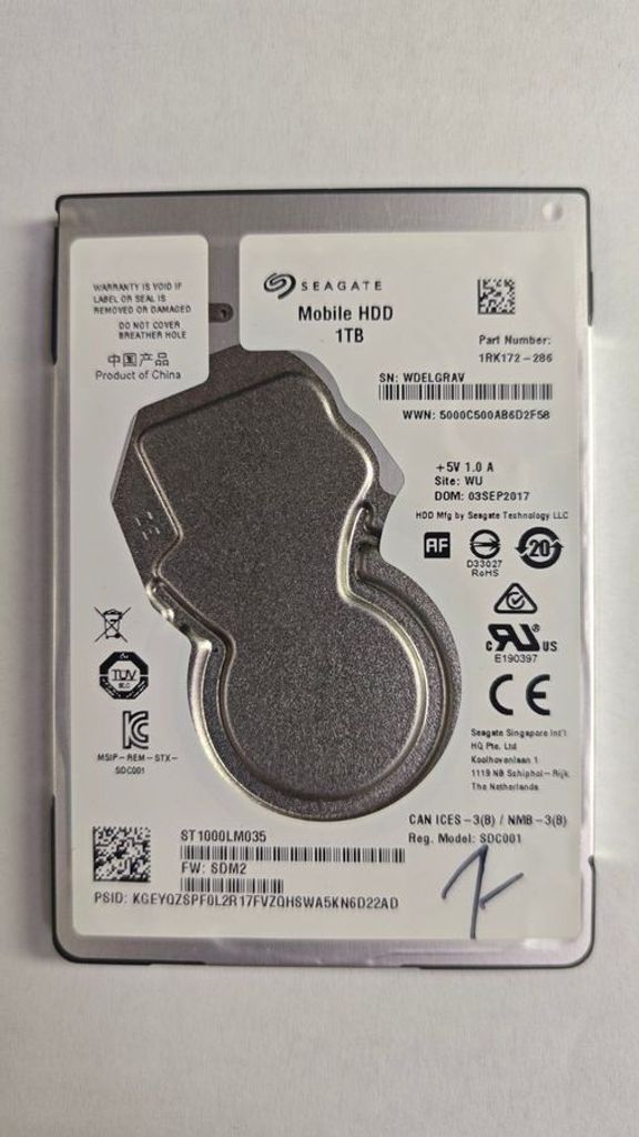 Купити Seagate mobile hdd 1tb st1000lm035 Б/У