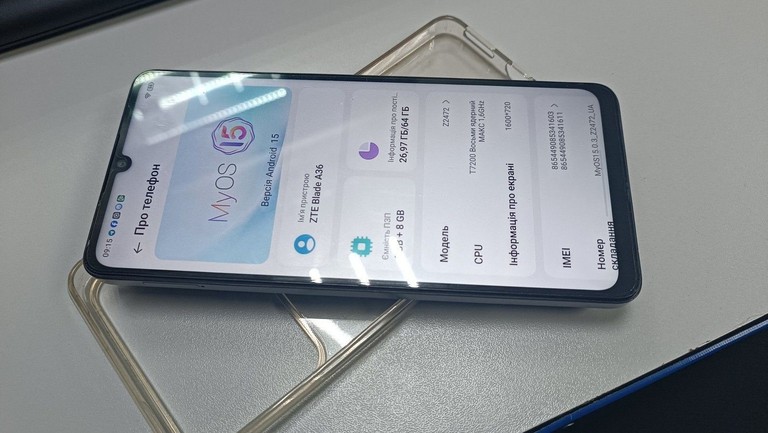 Оголошення Zte Blade A36 4/64GB Green Б/У