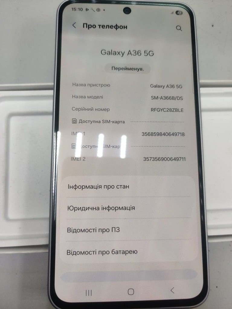 Дешево Samsung galaxy a36 5g 8/256gb з ломбарду