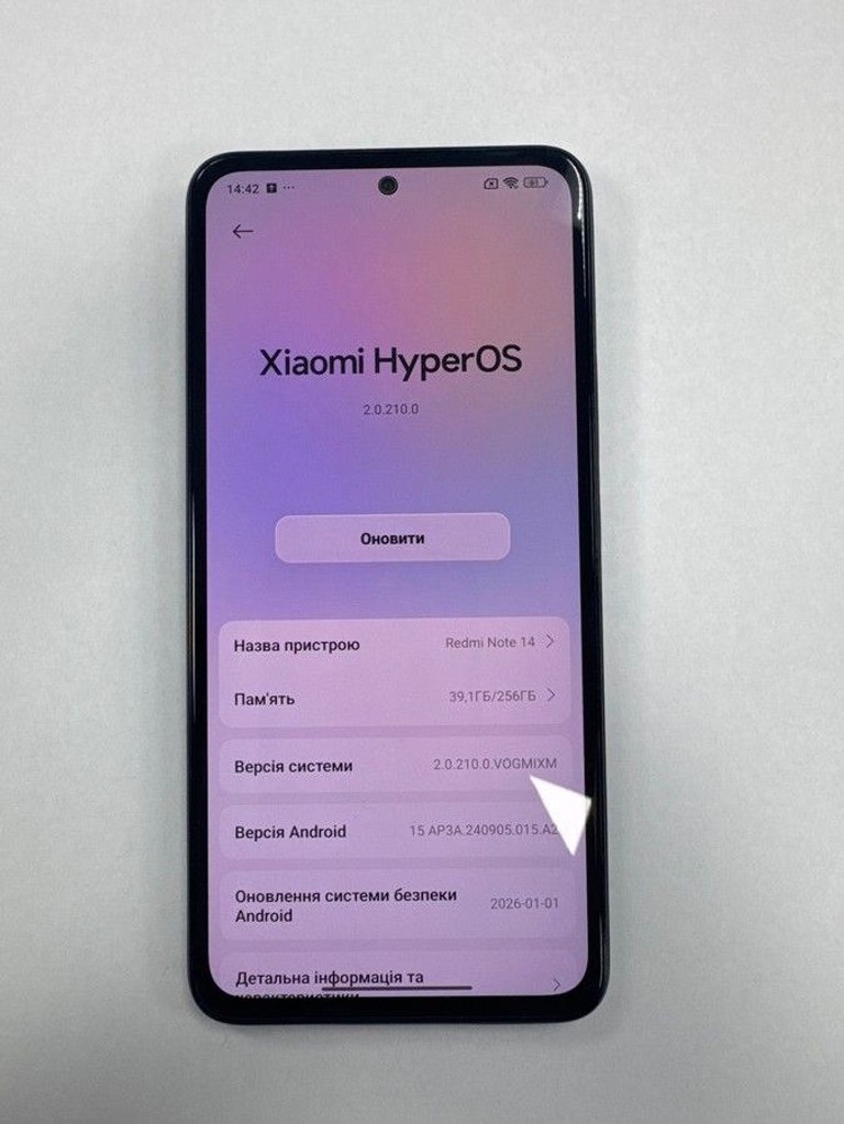 Оголошення Xiaomi redmi note 14 8/256gb Б/У