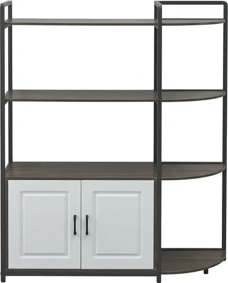 Дешево Kitchen counter 120×40 см з полицями та закритою шафкою, напольна полиця для техніки і посуду з ломбарду