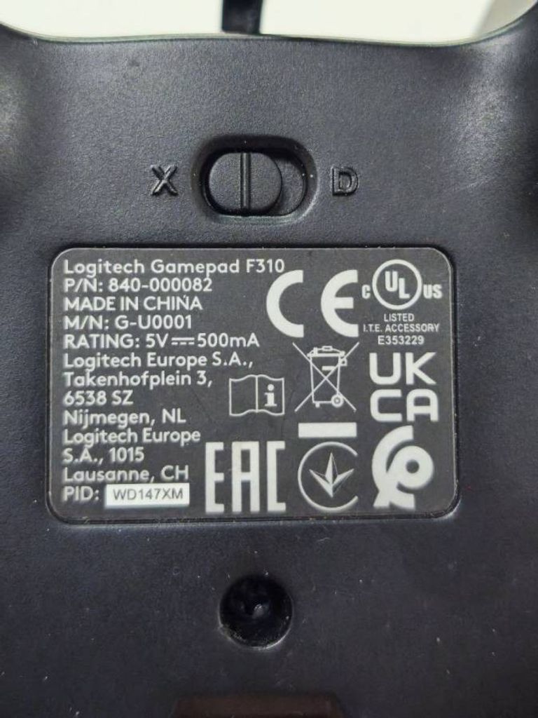 Розпродаж Logitech Gamepad F310, продавець Техноскарб