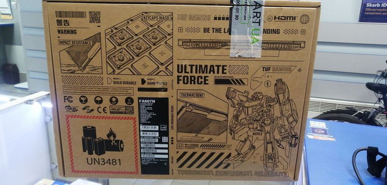 Купити Asus 16/ryzen 5 7535hs ddr5/16gb ddr5/hdd *відсутній/ssd 1000 gb/geforce rtx4050 6gb Б/У