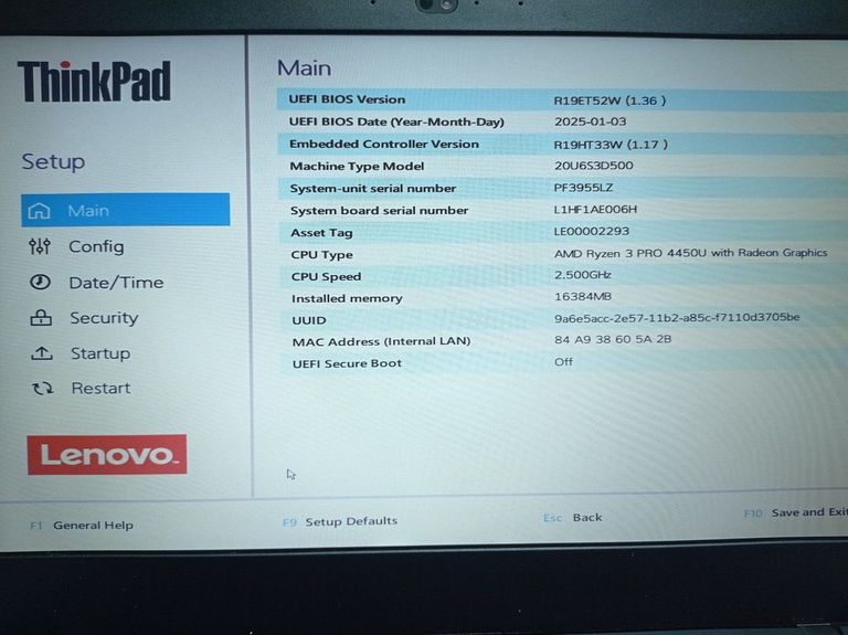Дешиво Lenovo 14/ryzen 3 pro 4450u ddr4/16gb ddr4/hdd *відсутній/ssd 128 gb/*інтегрована с ломбарда