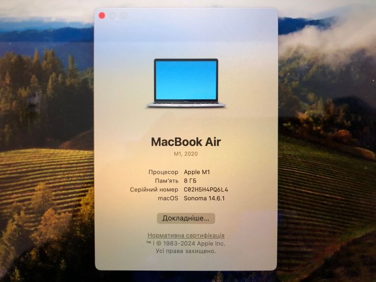 Оголошення Apple MacBook Air 13'' Late 2020 Б/У