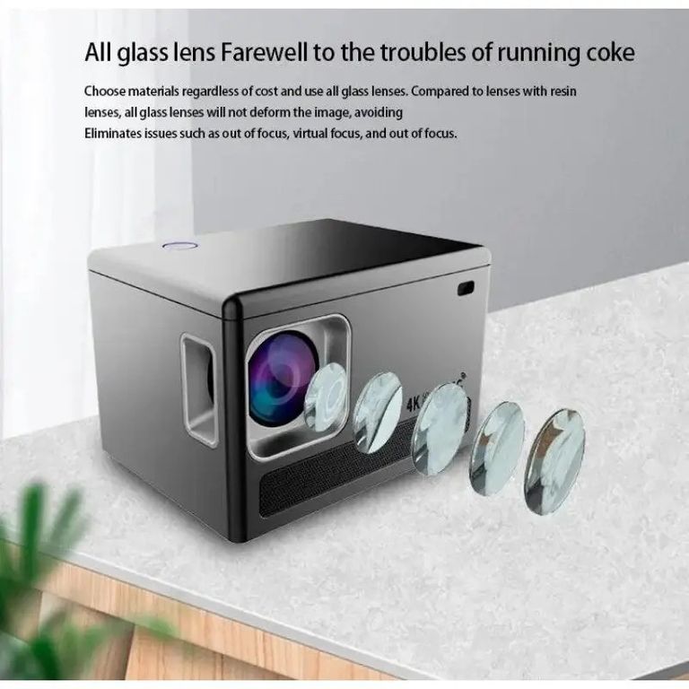 Дешево Розумний проектор 4K, 4 ядра, X6 Android 10, Wi-Fi, 2K відео, Full HD 1080P, міні-проектор для домашнього кінотеатру з ломбарду