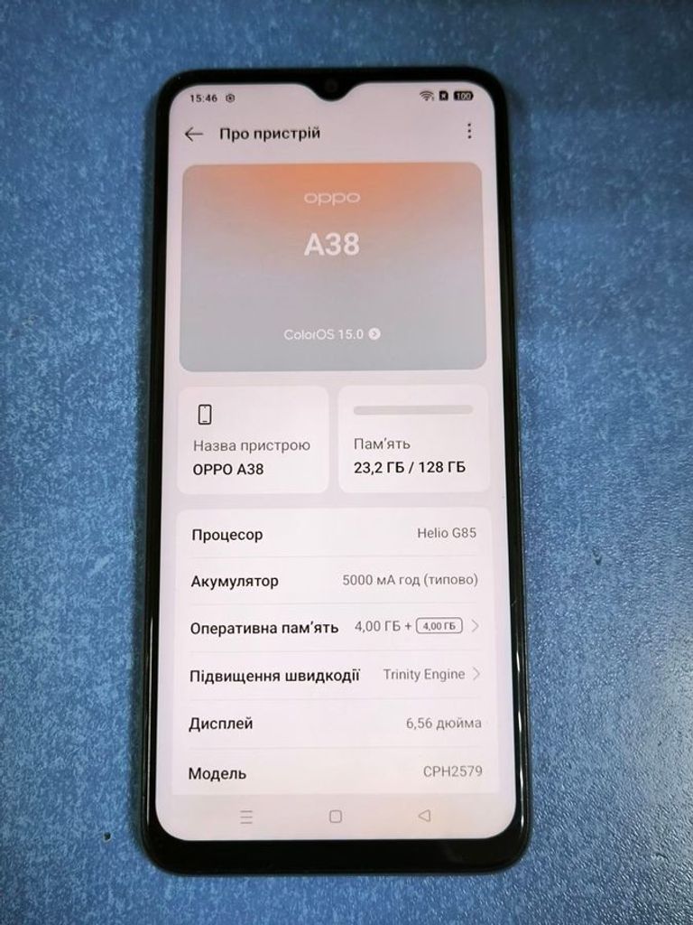 Oppo a38 4/128gb Код:01-200862413. Зображення 8