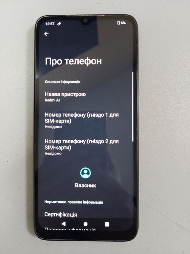 Объявление Xiaomi Redmi A1 2/32GB Black Б/У