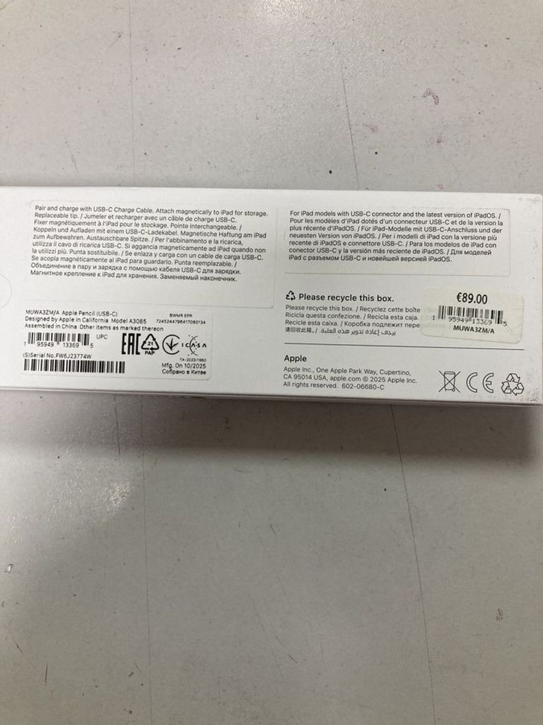 Дешиво Apple pencil usb-c muwa3/a3085 с ломбарда