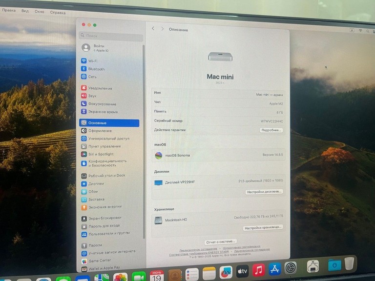 Apple mac mini a2686 mmfj3 m2/8core/ram8gb/ssd256gb Код:01-200989734. Зображення 5