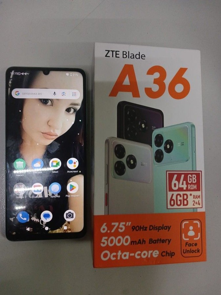 Оголошення Zte Blade A36 2/64GB Green Б/У