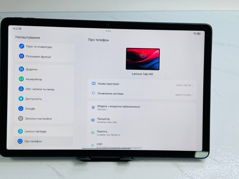 Оголошення Lenovo tab m11 tb330fu 8/128gb wi-fi Б/У